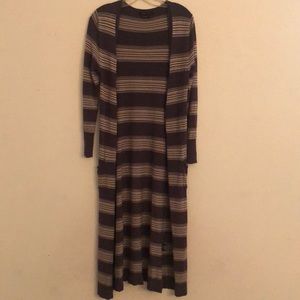 Floor length cardigan